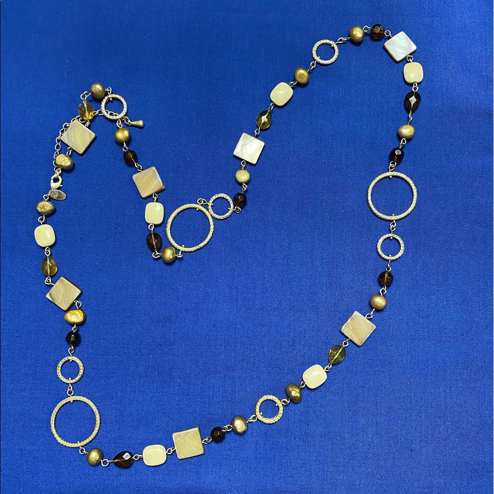 Brown and tan necklace